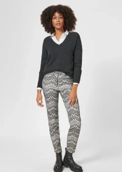 Bedruckte 5-Pocket-Jeans