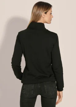 Bedrucktes Sweatshirt mit Glanzakzenten