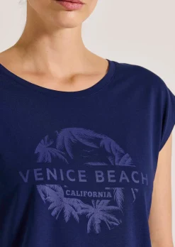 Bequemes Sportshirt mit vorderseitigem Print