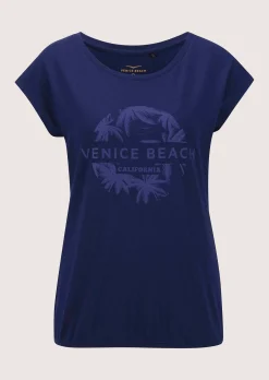 Bequemes Sportshirt mit vorderseitigem Print