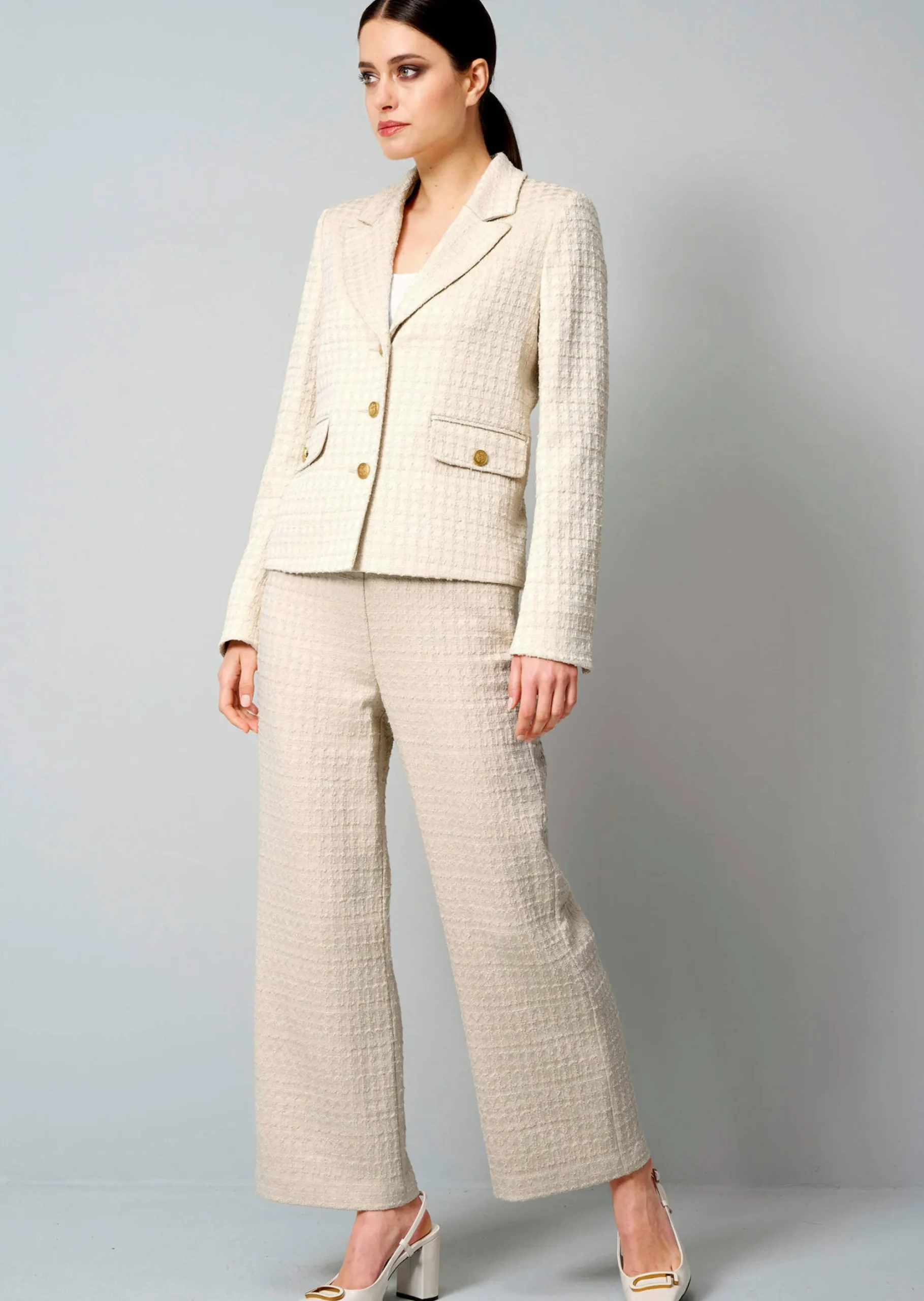 Blazer in Boucléqualität