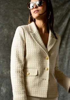 Blazer in Boucléqualität