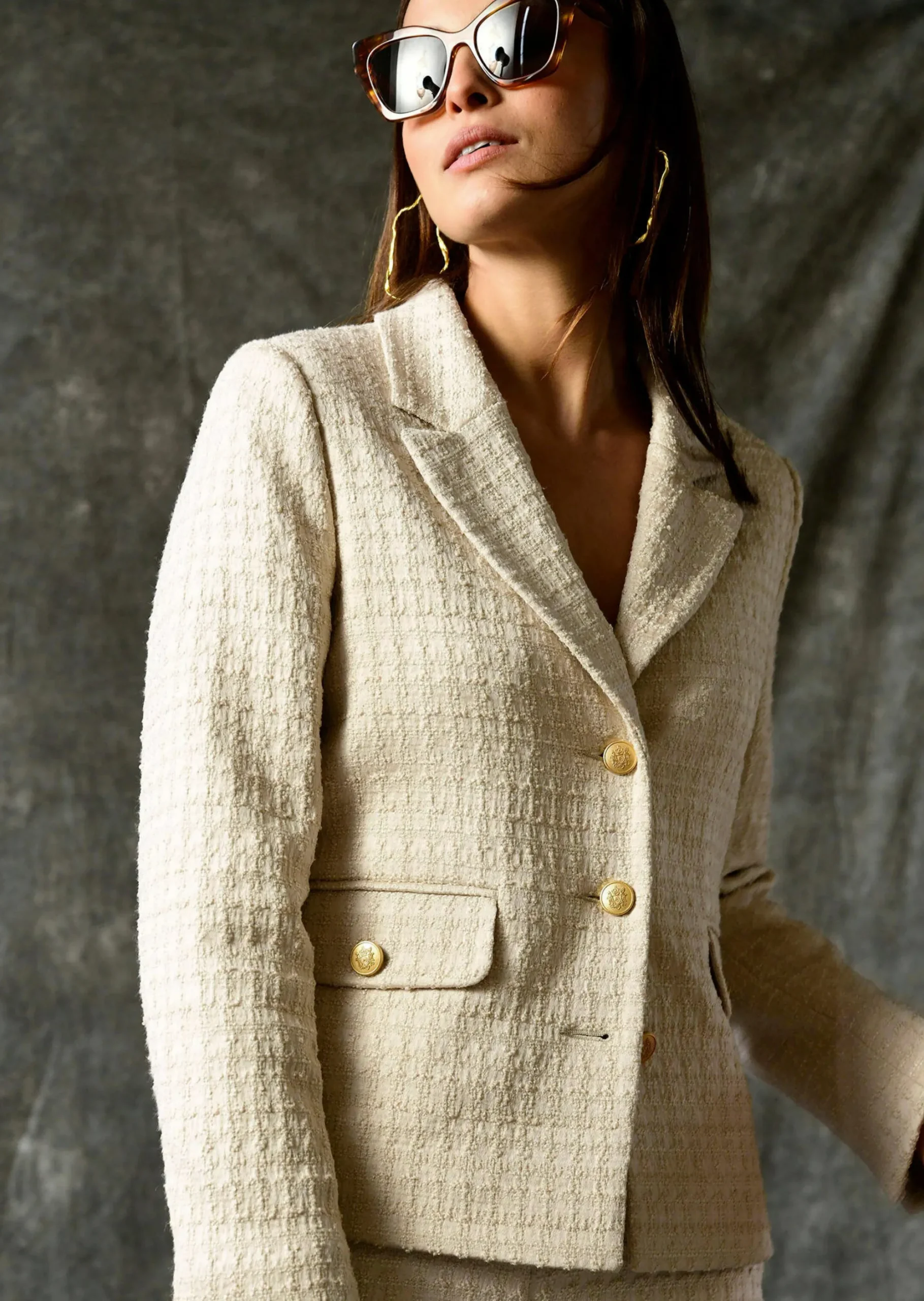 Blazer in Boucléqualität