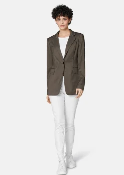 Blazer mit Fischgrat-Dessin