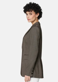 Blazer mit Fischgrat-Dessin