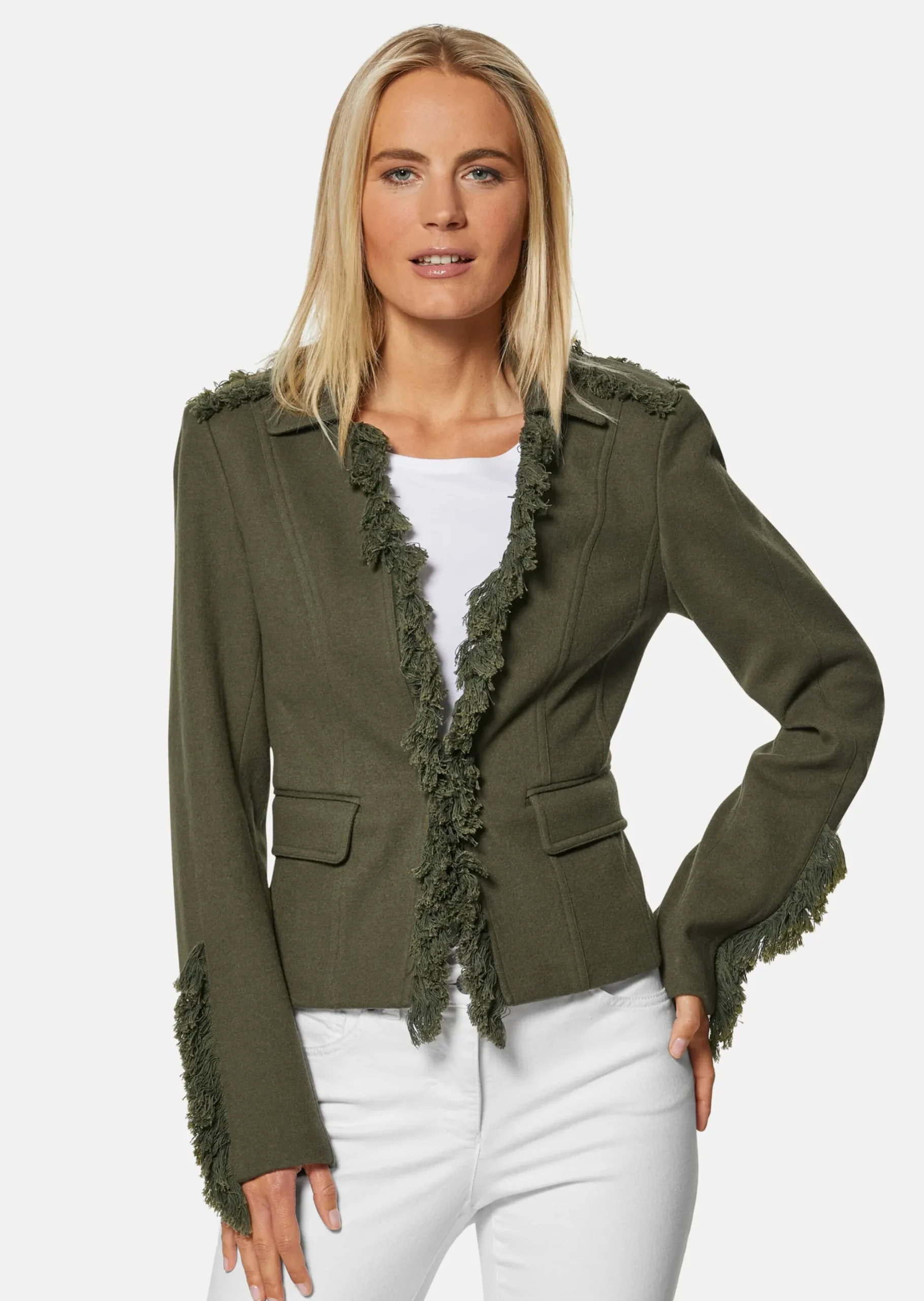 Blazer mit Fransen