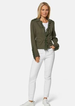 Blazer mit Fransen
