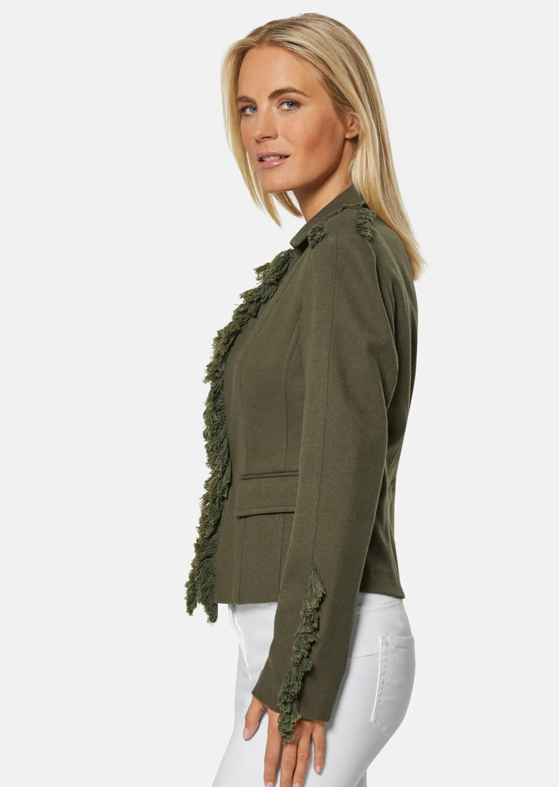 Blazer mit Fransen