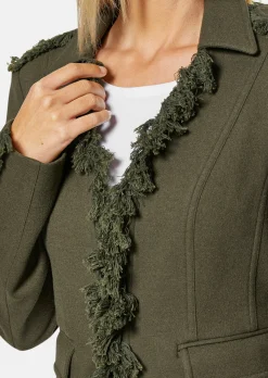 Blazer mit Fransen