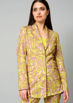 Blazer mit grafischem Print