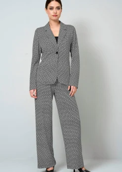 Blazer mit grafischem Print