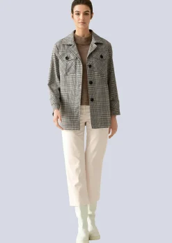Blazer mit Hemkragen