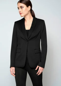 Blazer mit Schalkragen