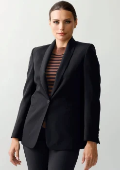 Blazer mit Schalkragen