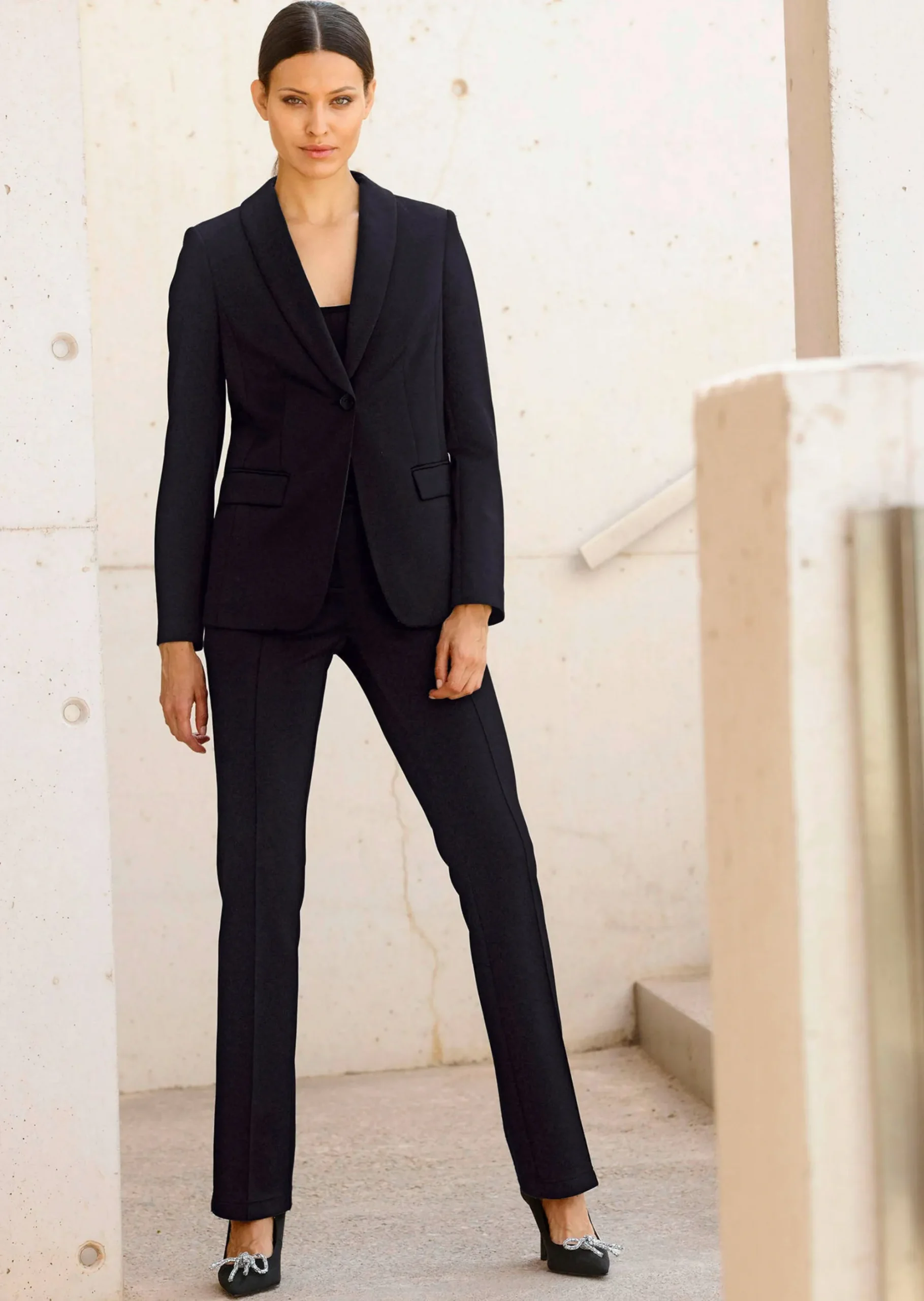 Blazer mit Schalkragen