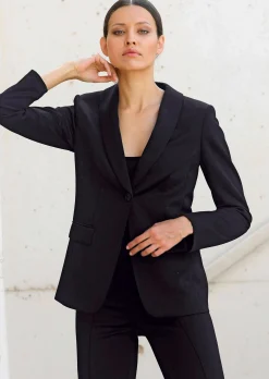 Blazer mit Schalkragen