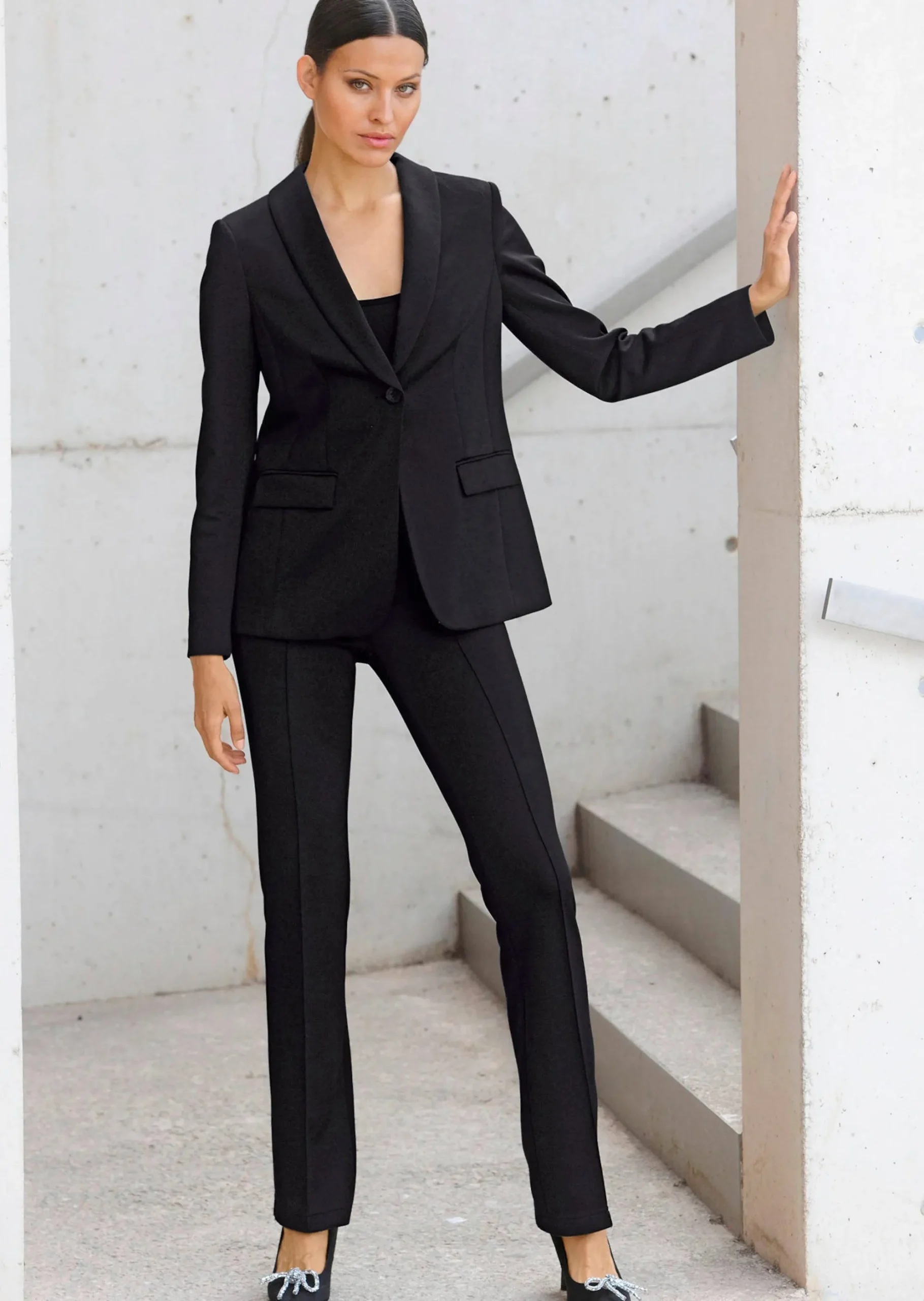 Blazer mit Schalkragen