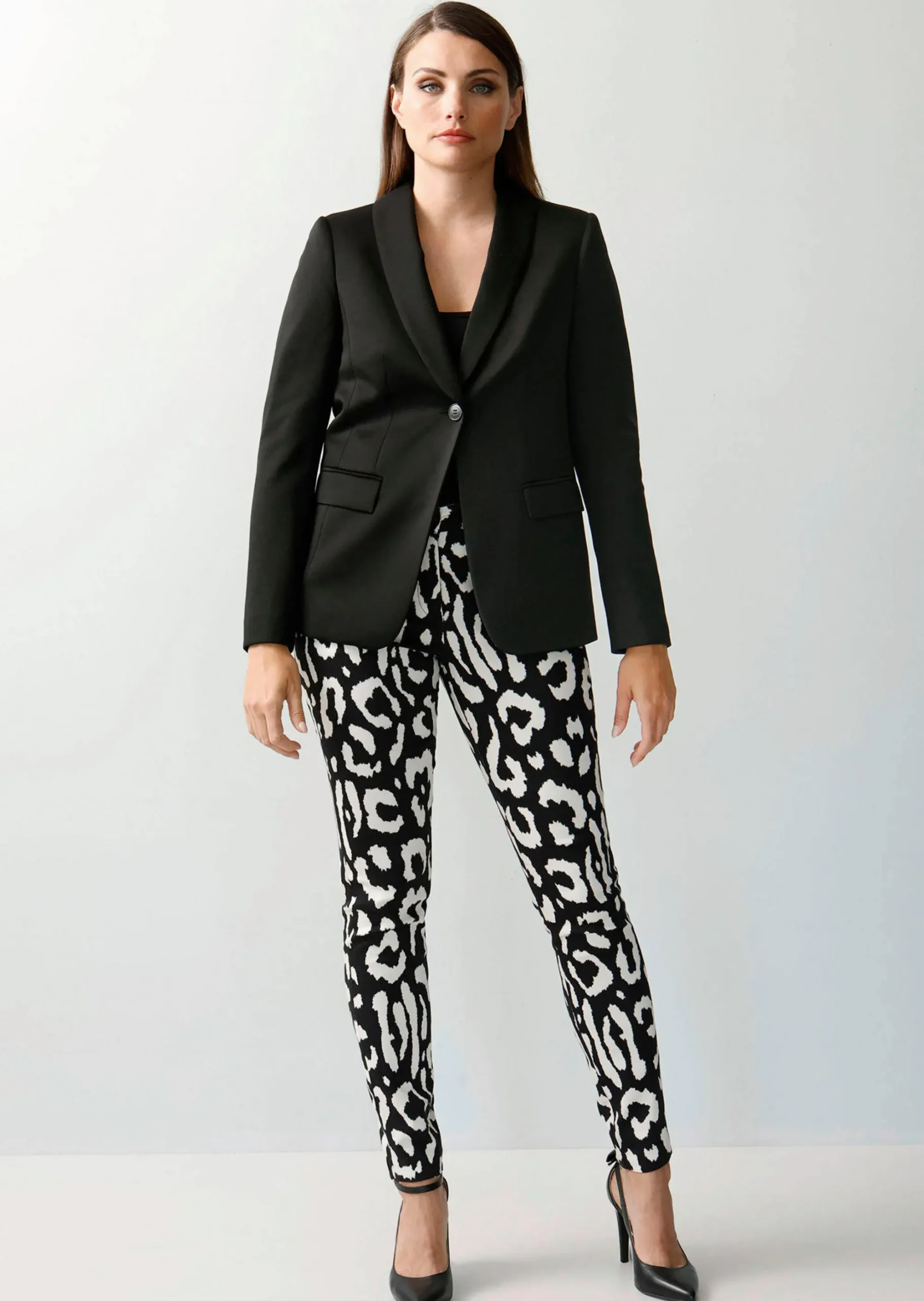 Blazer mit Schalkragen