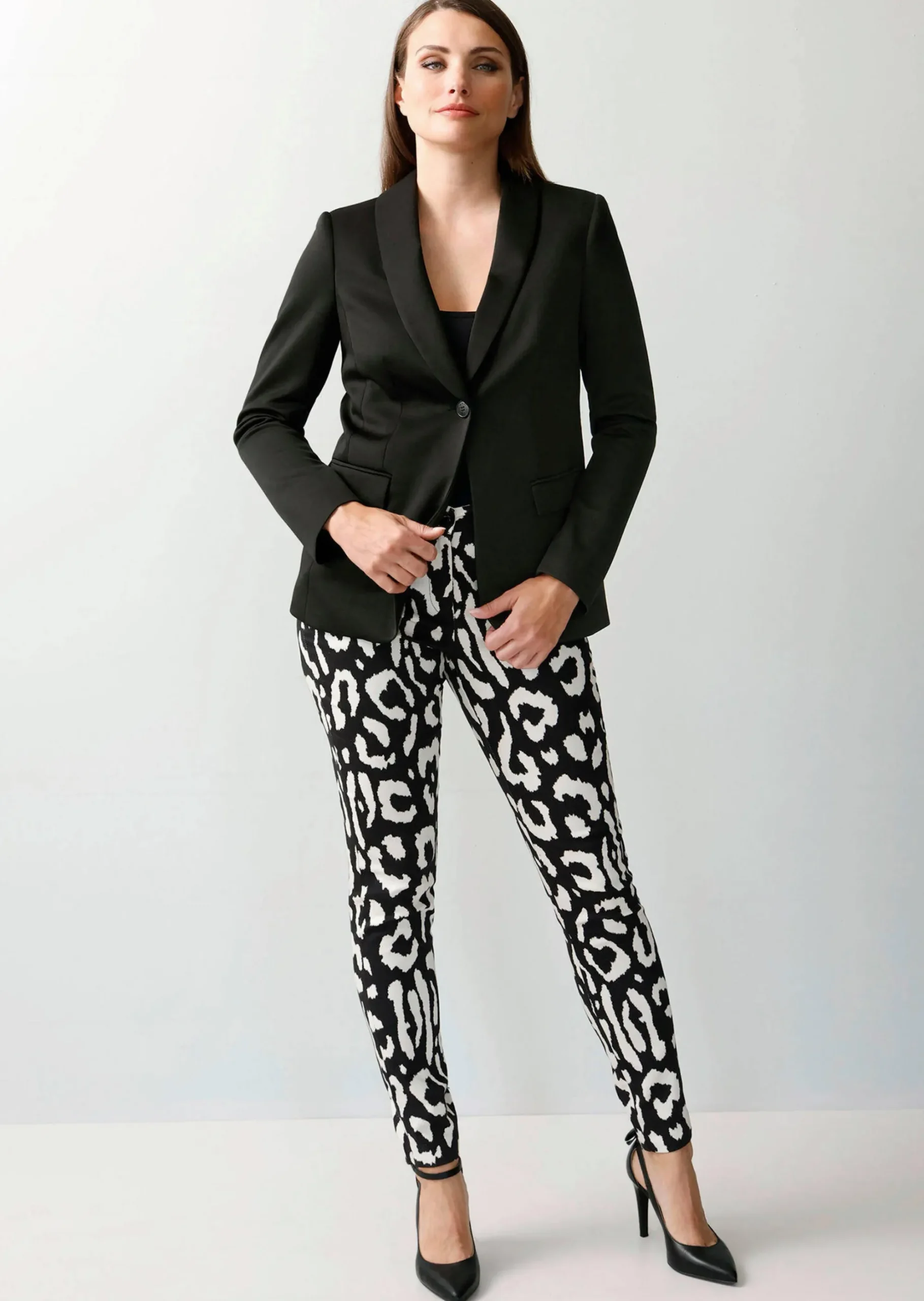 Blazer mit Schalkragen