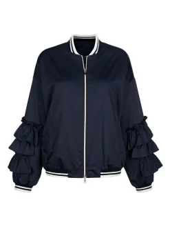 Blouson mit Rüschen am Arm