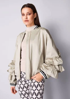 Blouson mit Rüschen am Arm