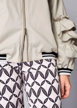 Blouson mit Rüschen am Arm