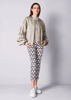 Blouson mit Rüschen am Arm