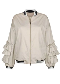 Blouson mit Rüschen am Arm