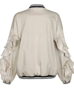 Blouson mit Rüschen am Arm