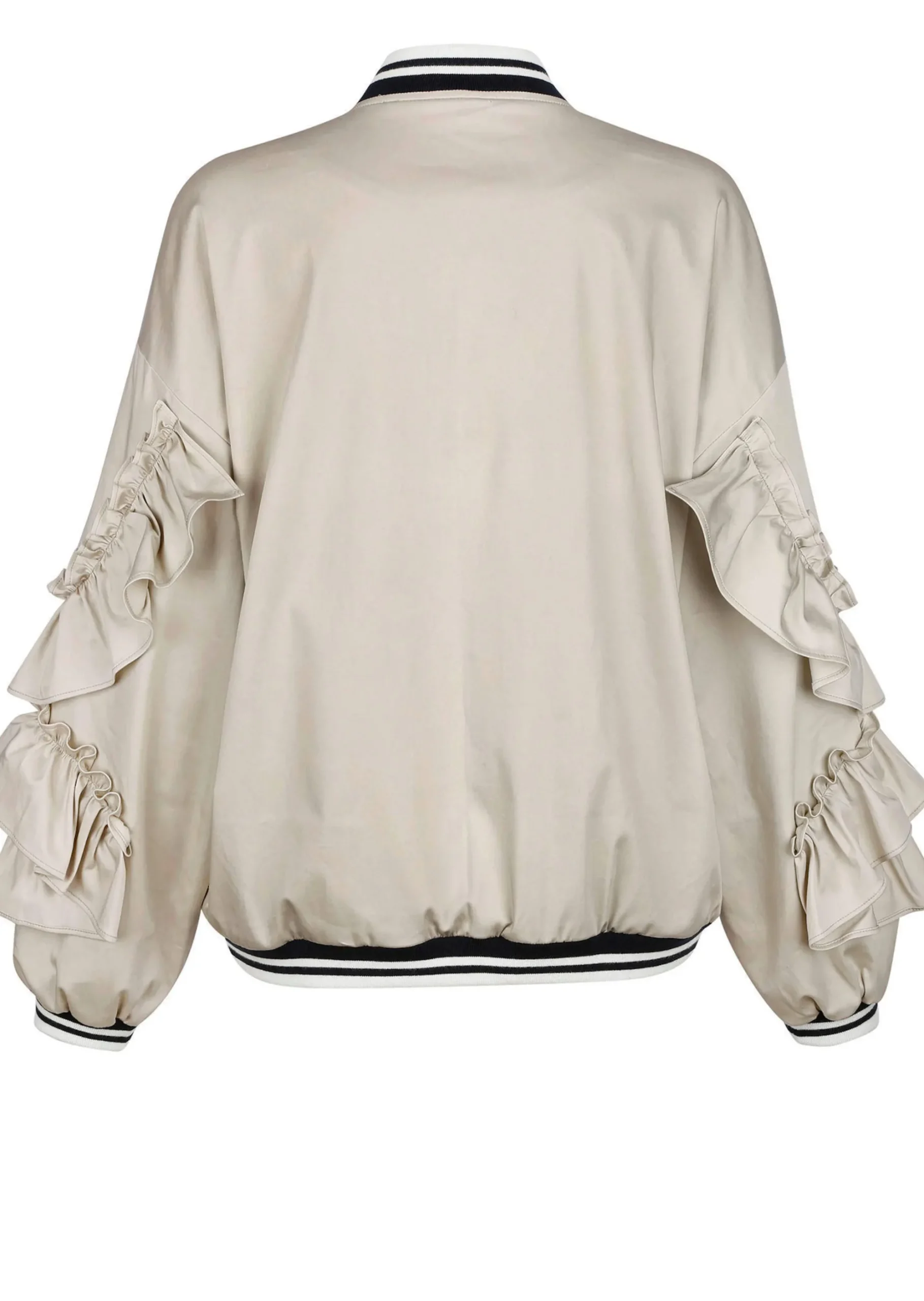 Blouson mit Rüschen am Arm