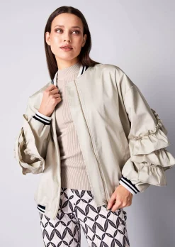 Blouson mit Rüschen am Arm