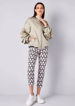 Blouson mit Rüschen am Arm
