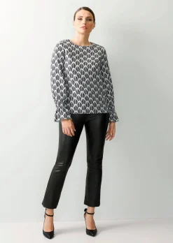 Bluse in Alloverprint