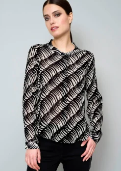 Bluse in transparenter Qualität