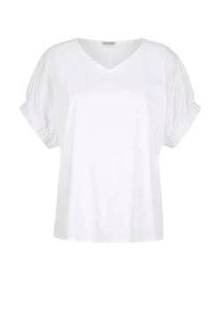 Bluse mit breitem Bündchen am Ärmel