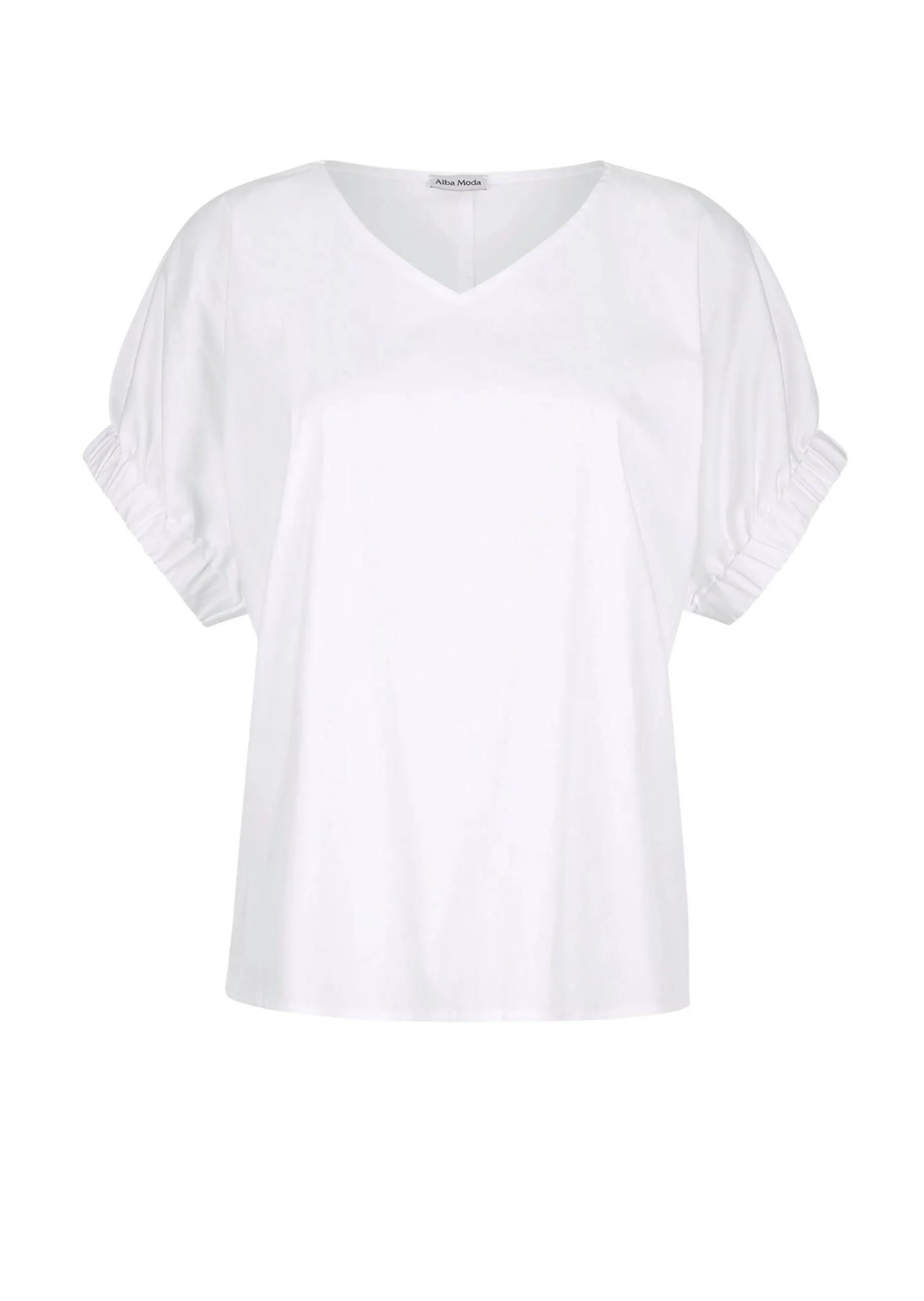 Bluse mit breitem Bündchen am Ärmel