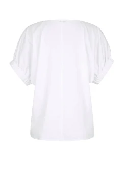Bluse mit breitem Bündchen am Ärmel