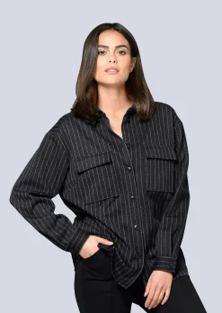 Bluse mit Brusttaschen