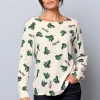 Bluse mit Druckdessin "Frösche"