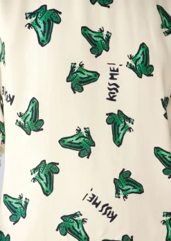Bluse mit Druckdessin 