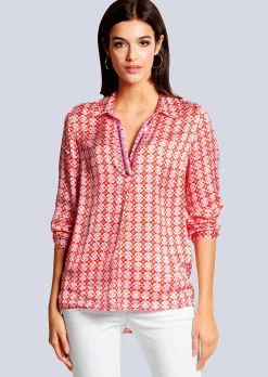 Bluse mit effektvollen Pailletten