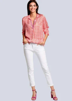 Bluse mit effektvollen Pailletten