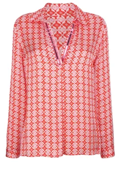 Bluse mit effektvollen Pailletten