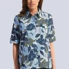 Bluse mit floralem Dessin