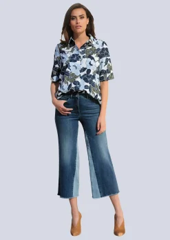 Bluse mit floralem Dessin