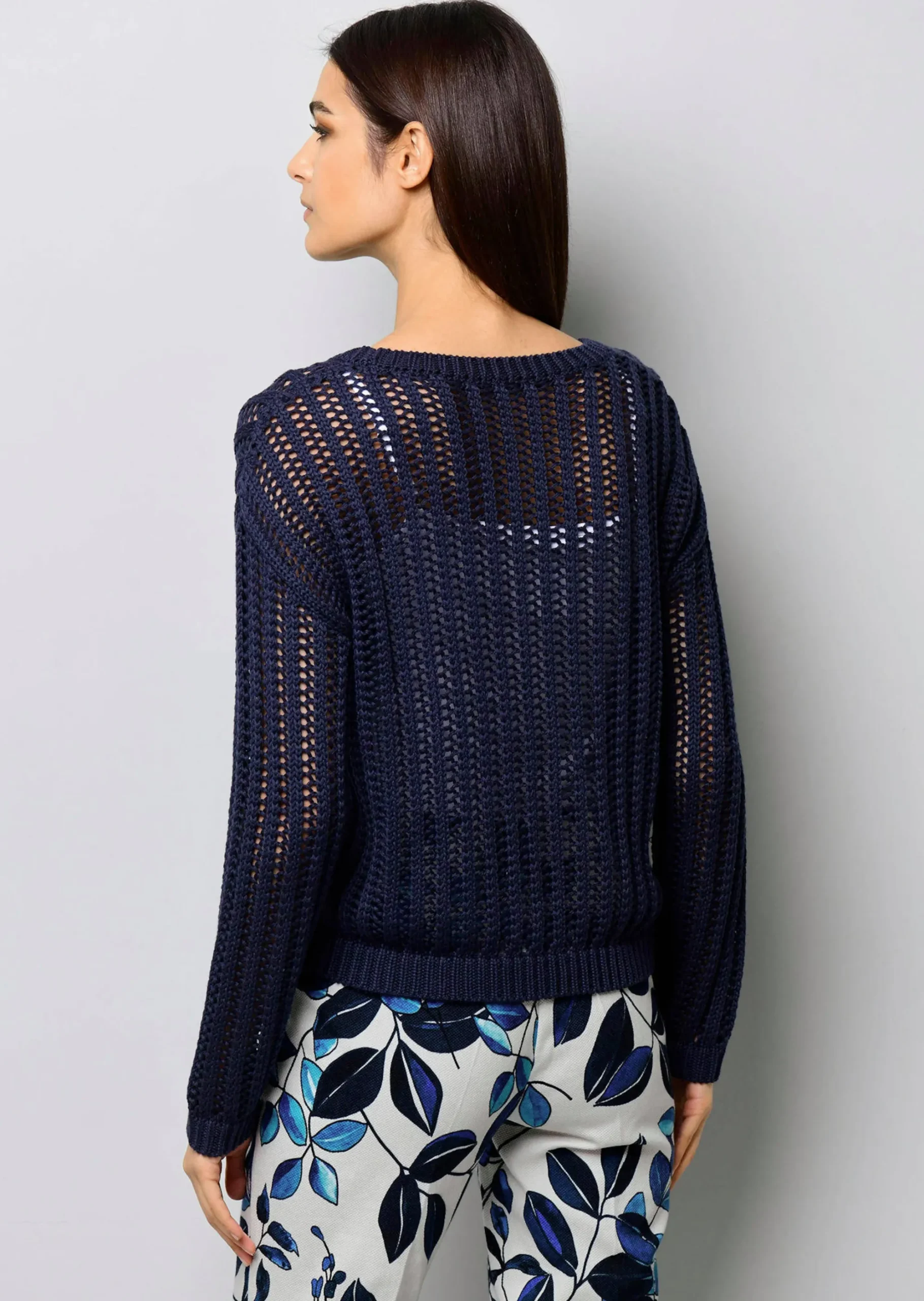 Bluse mit floralem Dessin