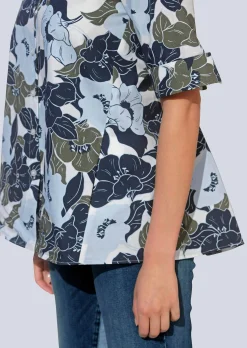 Bluse mit floralem Dessin