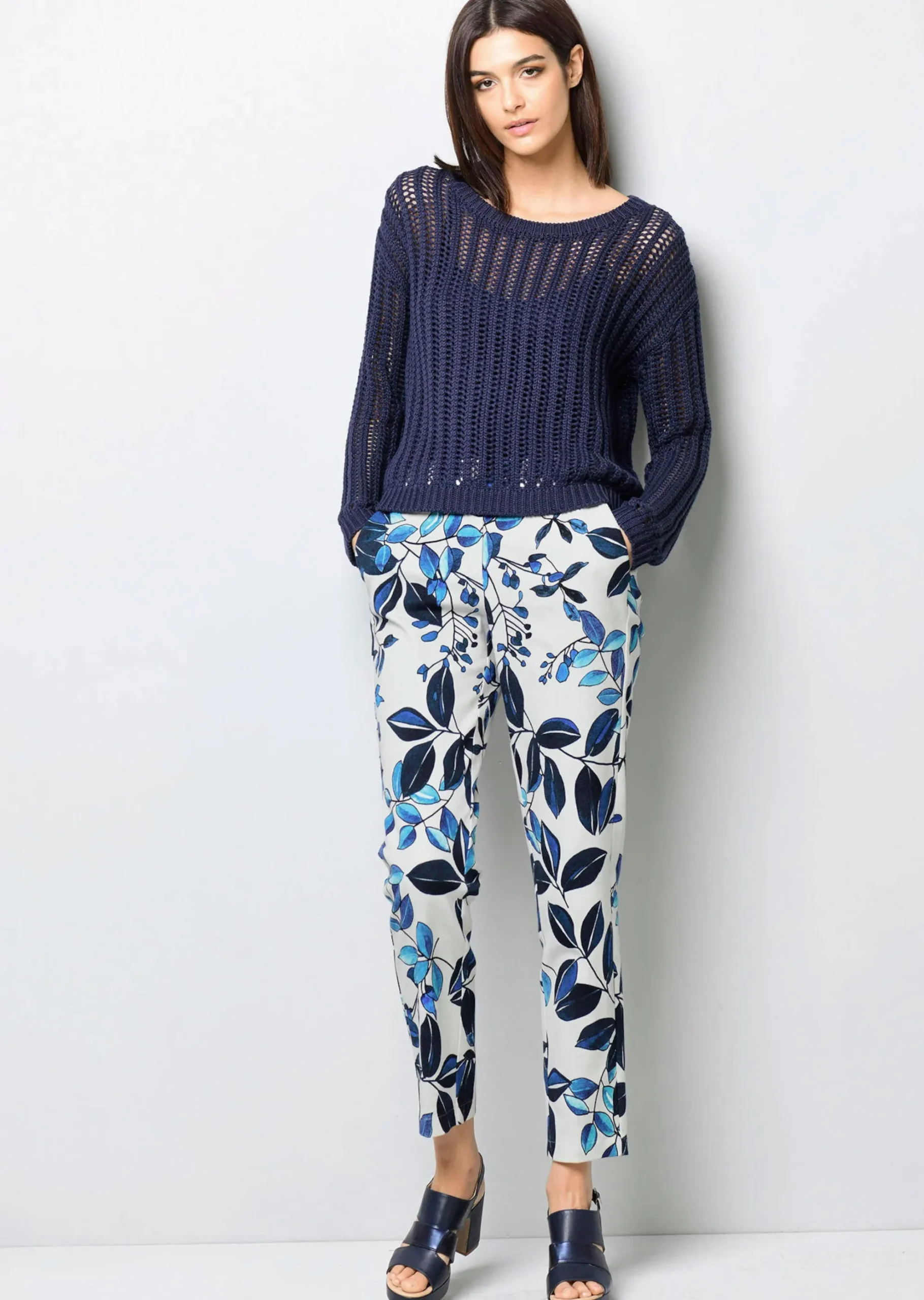Bluse mit floralem Dessin