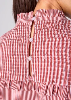 Bluse mit gesmoktem Ärmel