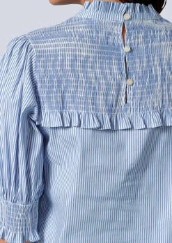 Bluse mit gesmoktem Ärmel